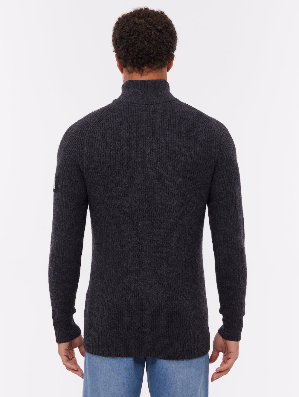 Yanta chandail demi-zip à col montant - Gris