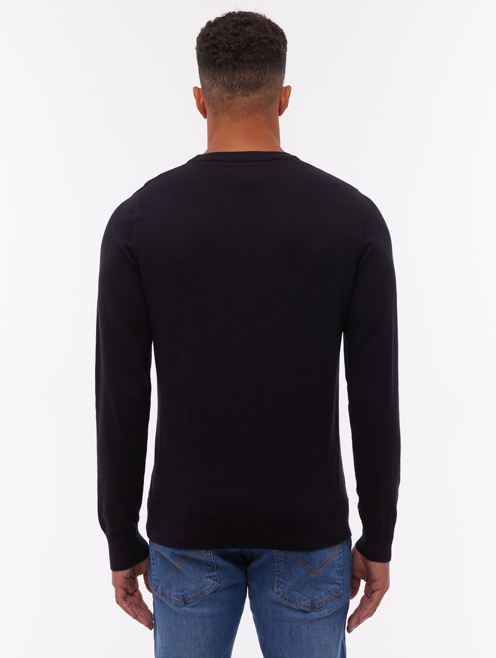 Vietro Crew Neck Sweater - Black