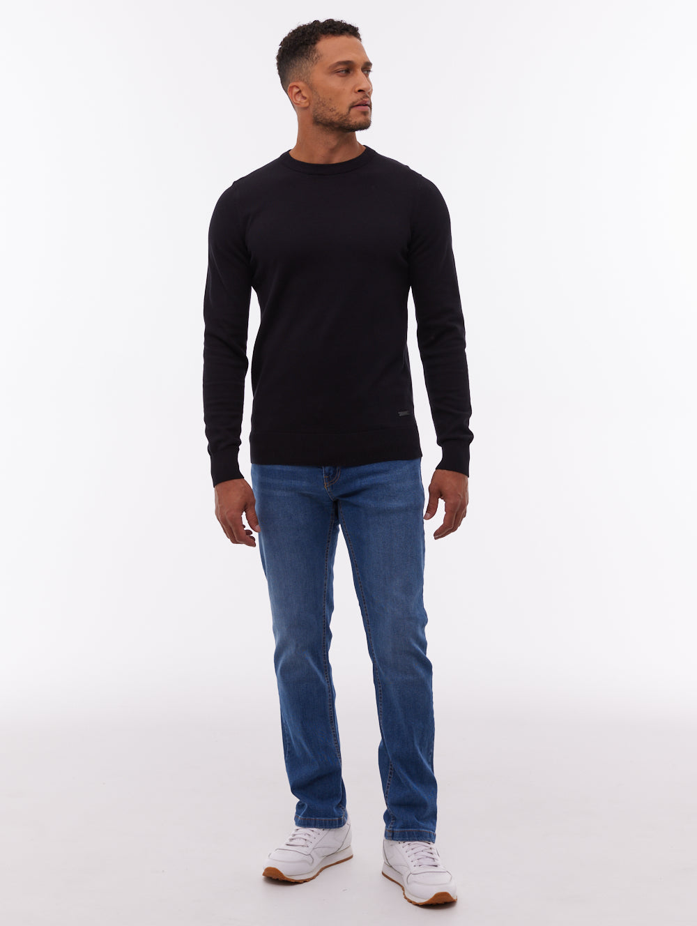 Vietro Crew Neck Sweater - Black