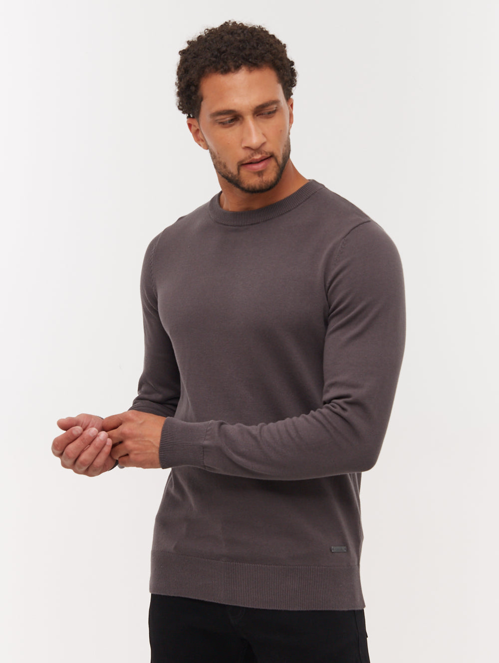Vietro Crew Neck Sweater - Grey