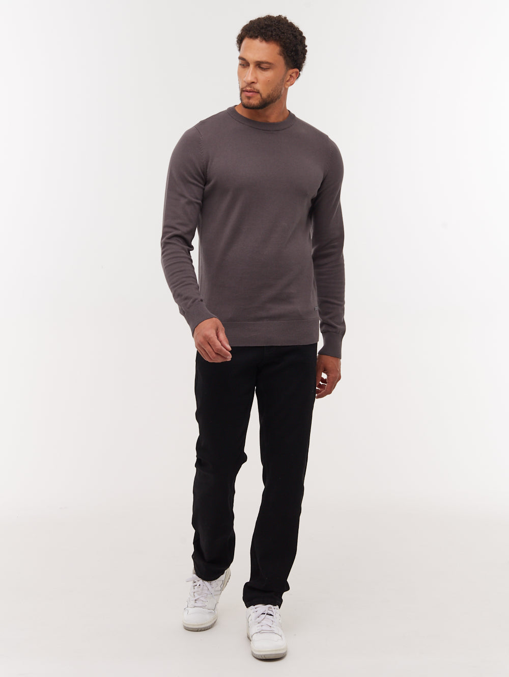 Vietro Crew Neck Sweater - Grey