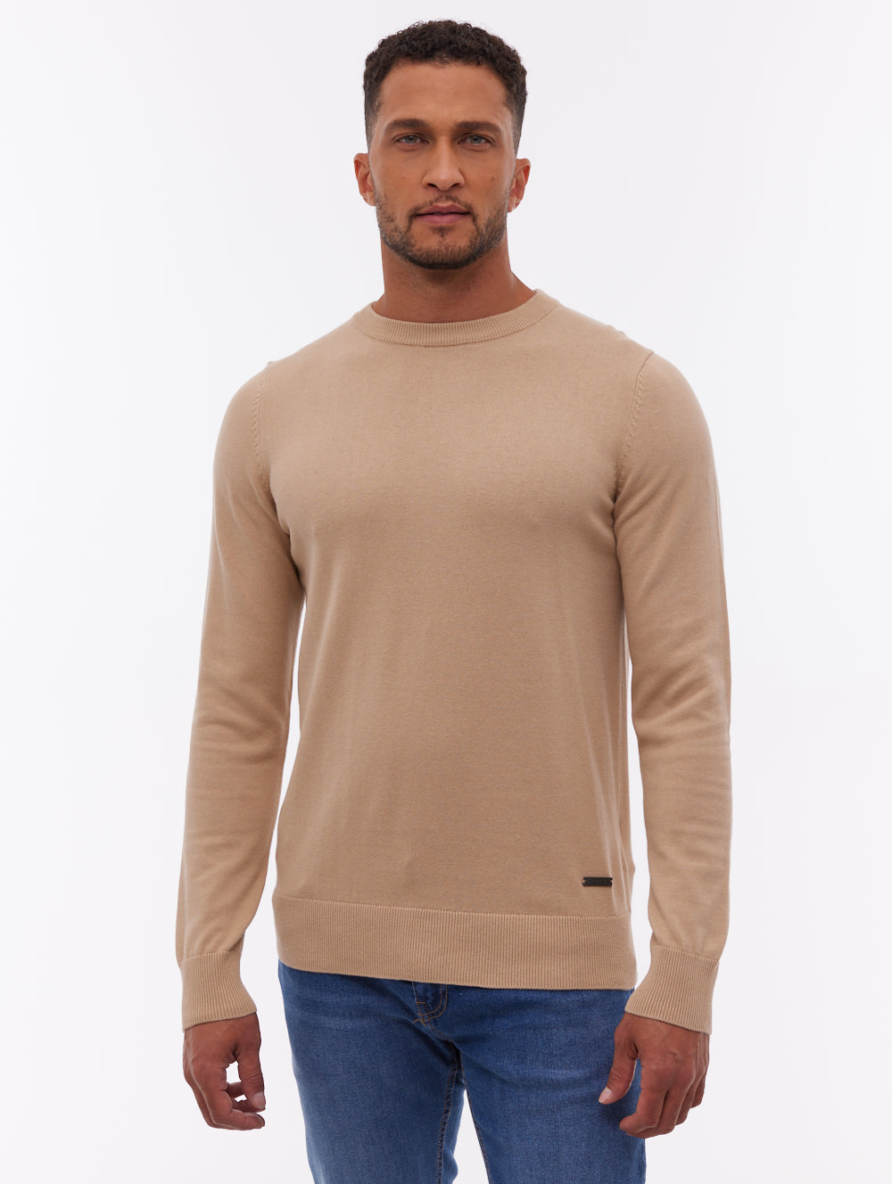 Vietro Crew Neck Sweater  - Beige