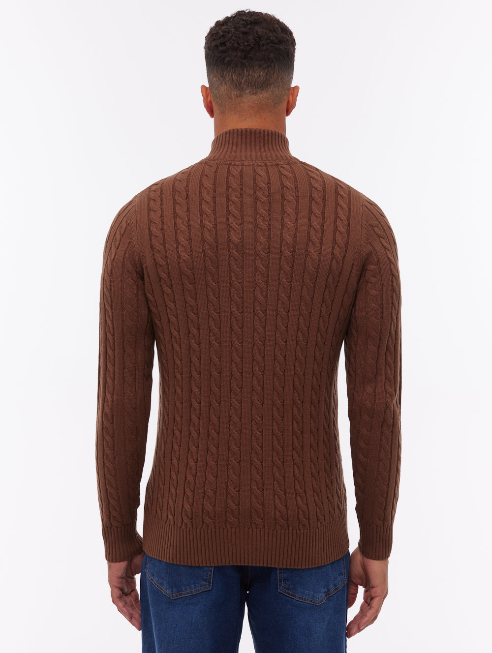 Rasola Quarter-Zip Sweater - Brown