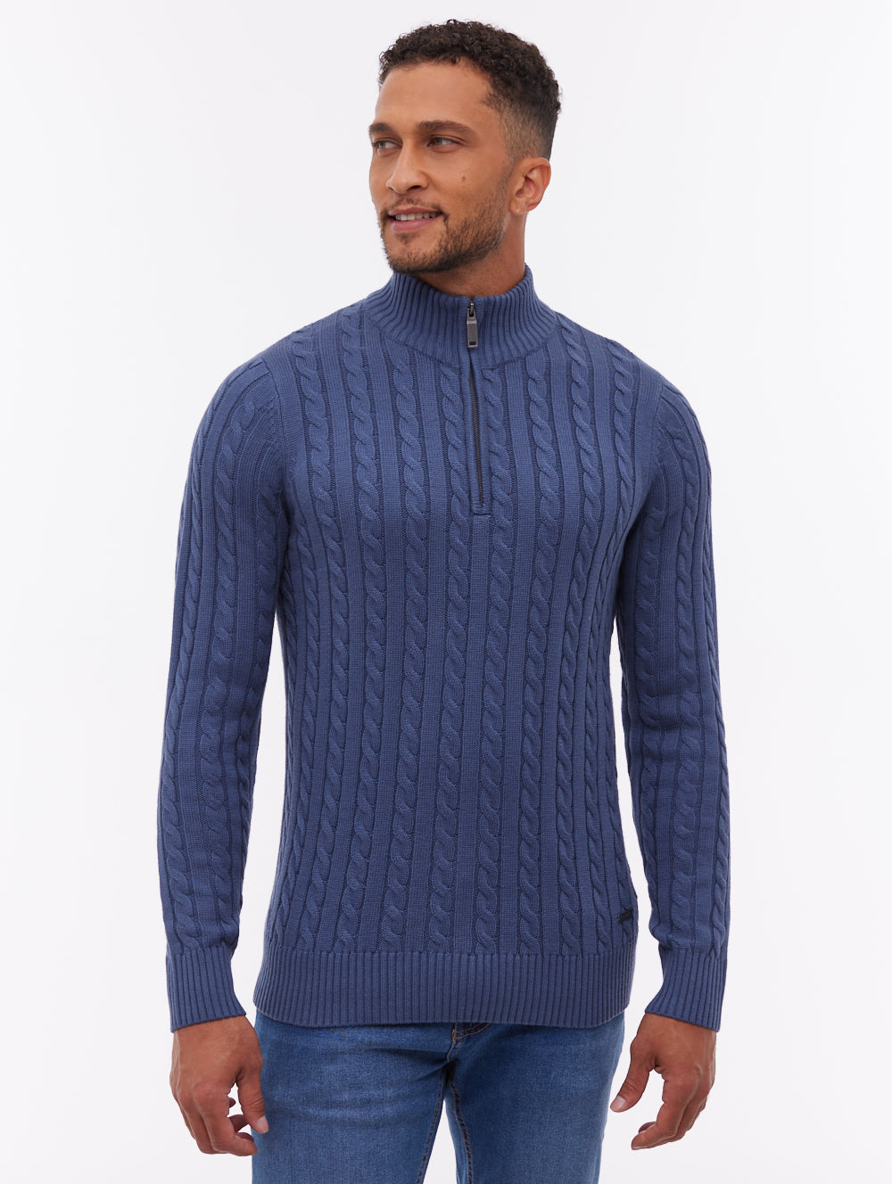 Rasola Quarter-Zip Sweater - Blue