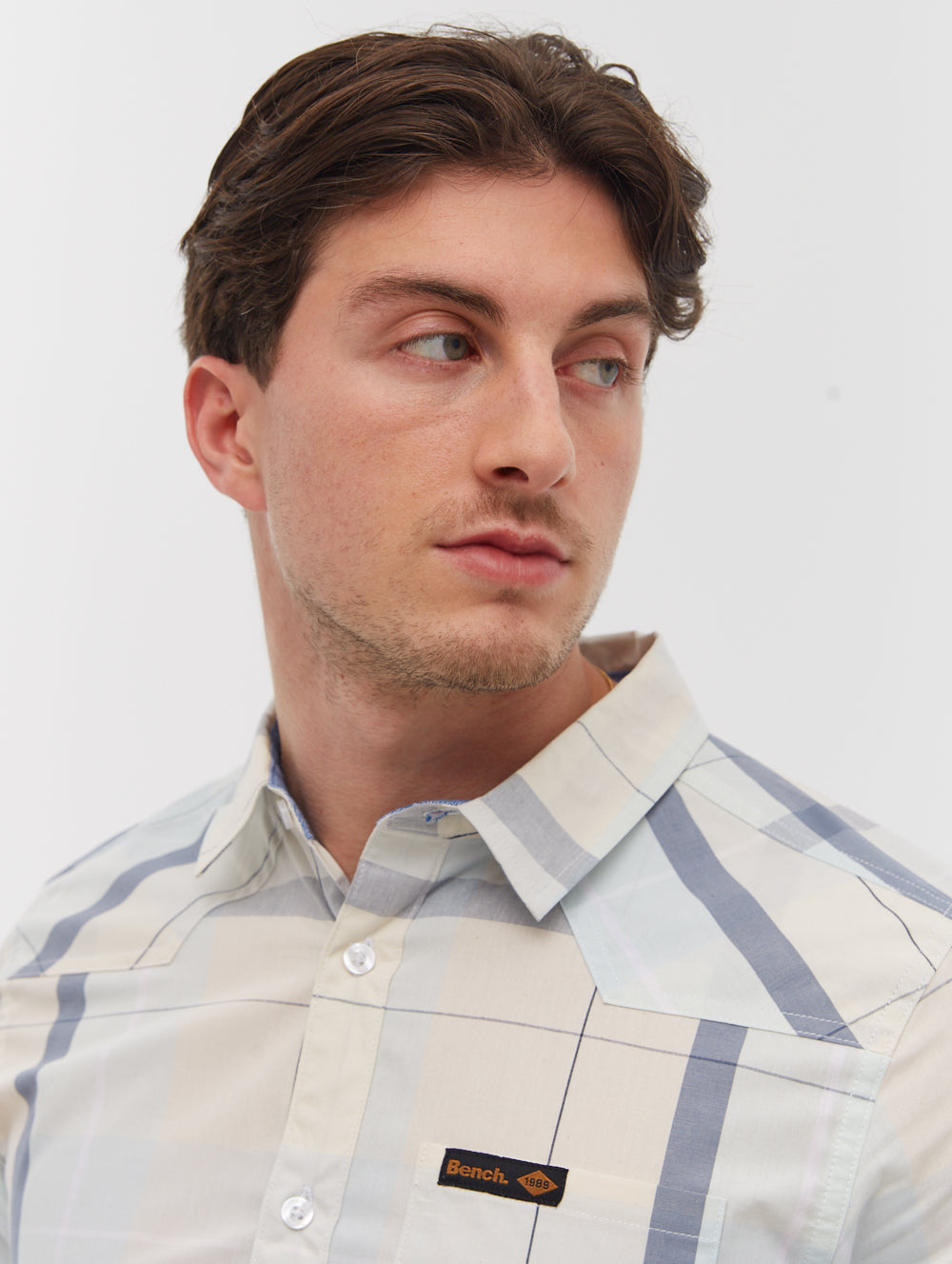 Naleb Short Sleeve Check Shirt