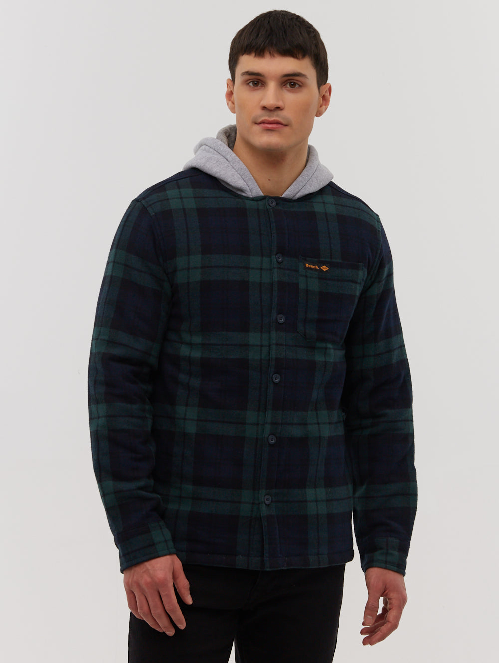 Brayton Hooded Flannel Check Shirt