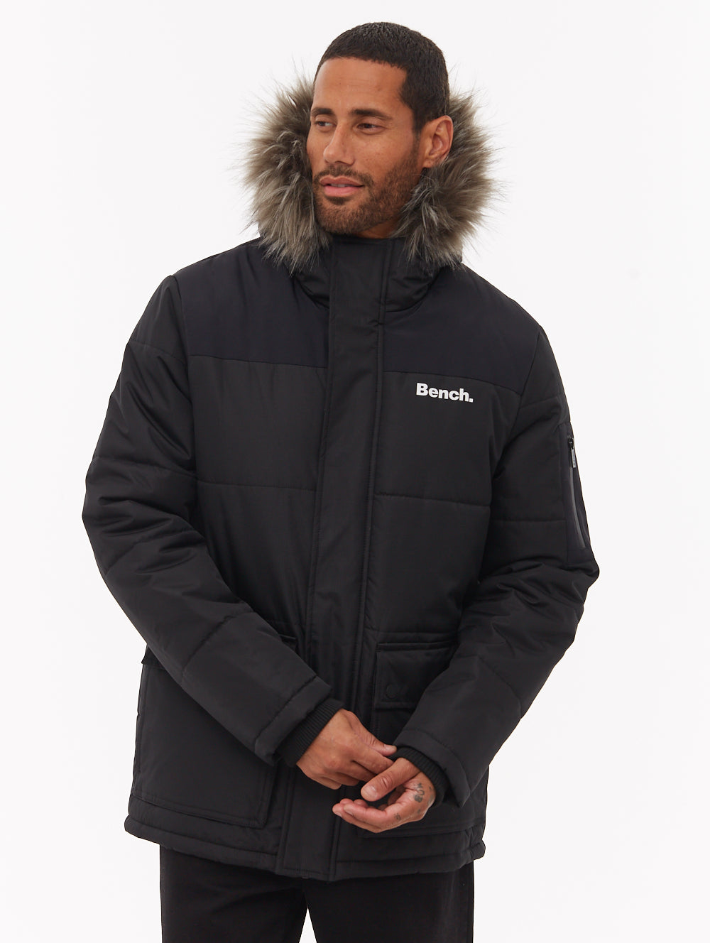 Tillor Hooded Parka - Black - Bench