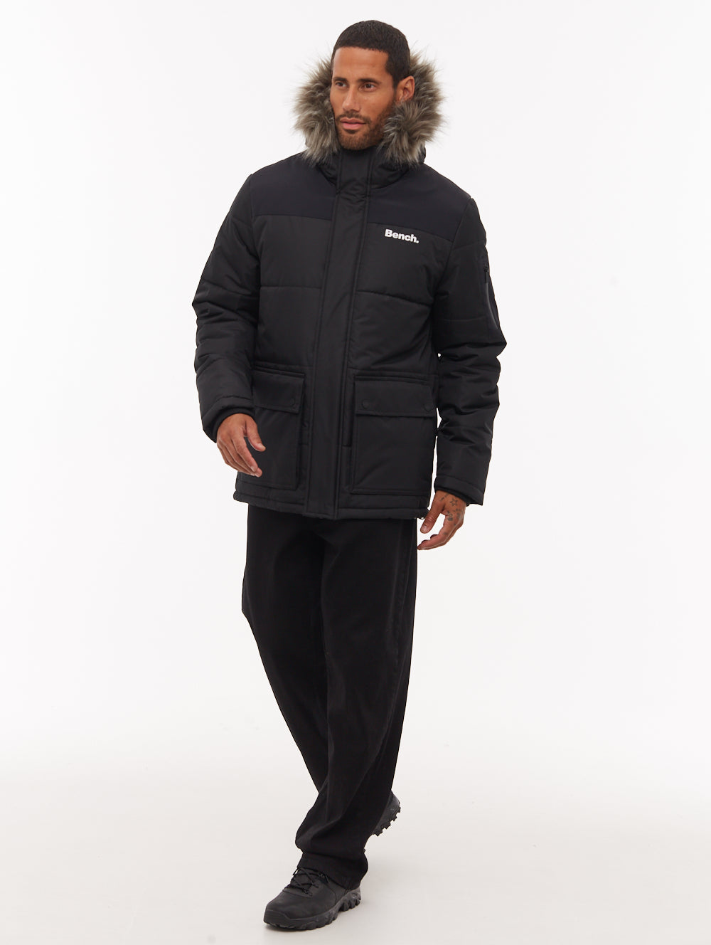 Tillor Hooded Parka - Black - Bench