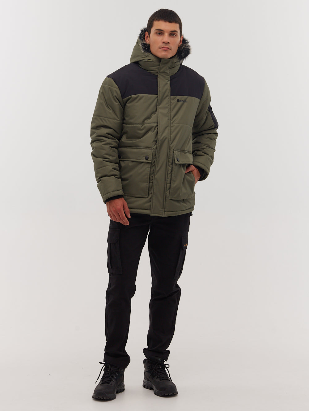 Bench heavy wadded parka jacket hotsell