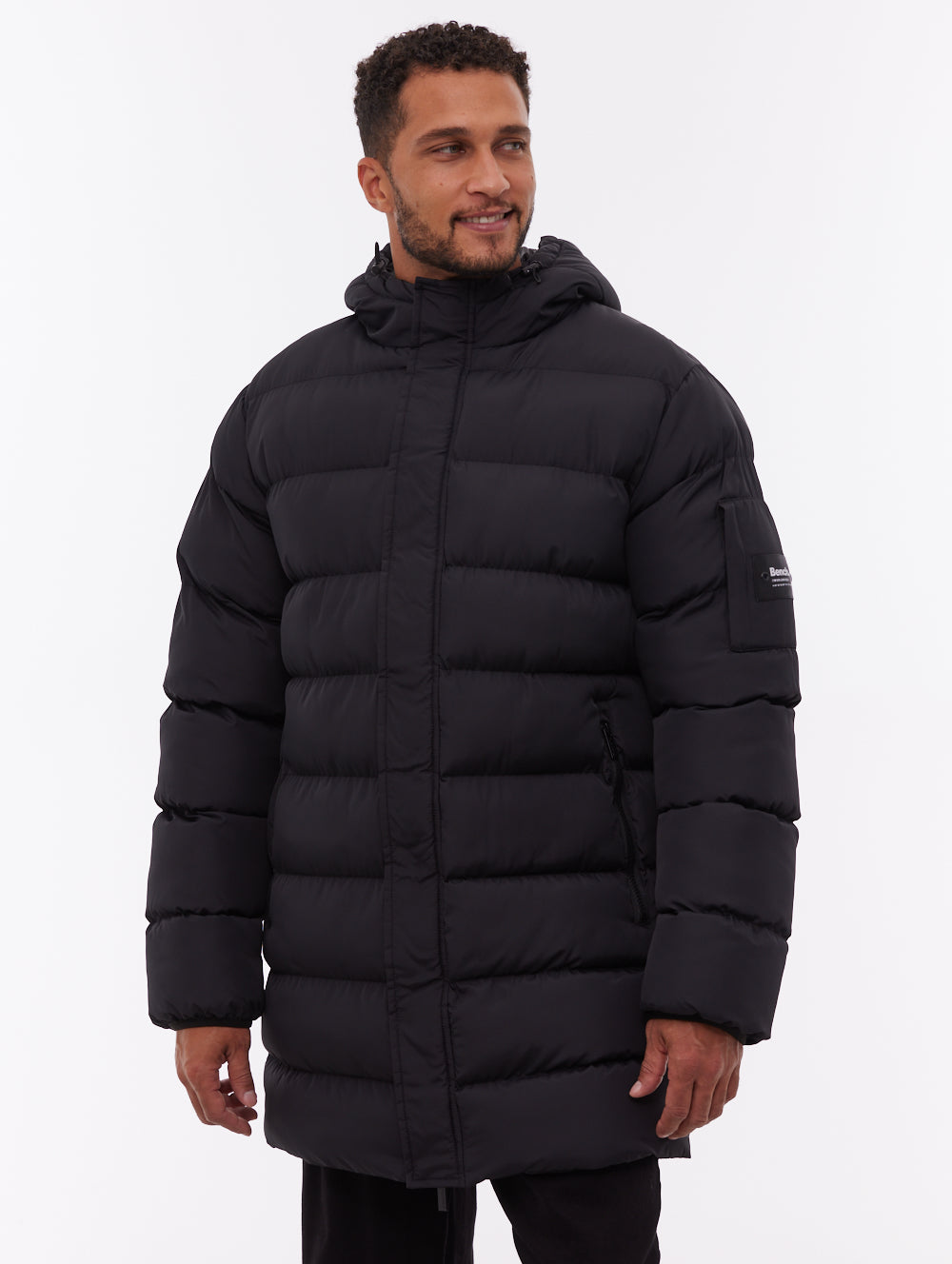 Texani Hooded Puffer Jacket - Black - Bench
