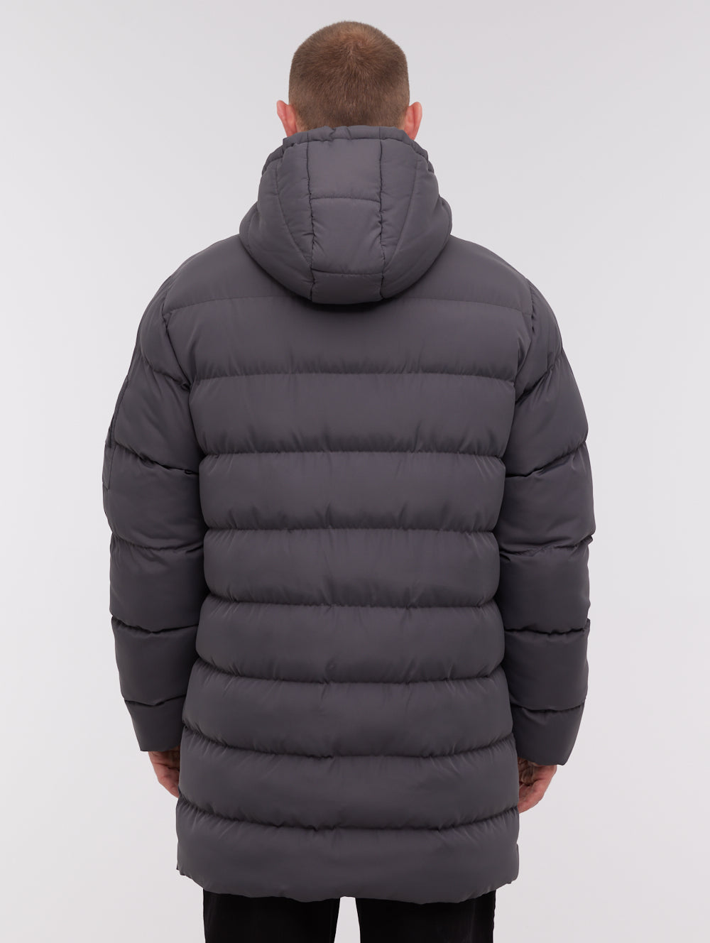 Texani Hooded Puffer Jacket - Grey - Bench