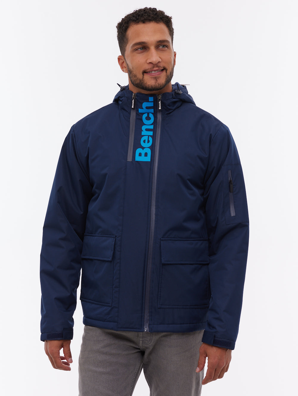 Valana parka à capuchon - Bleu