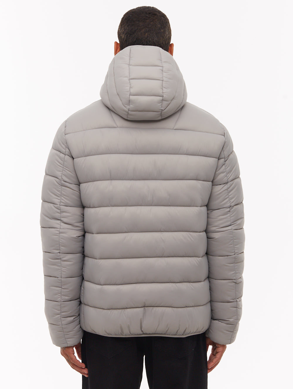 Afflor Hooded Puffer Jacket - Grey