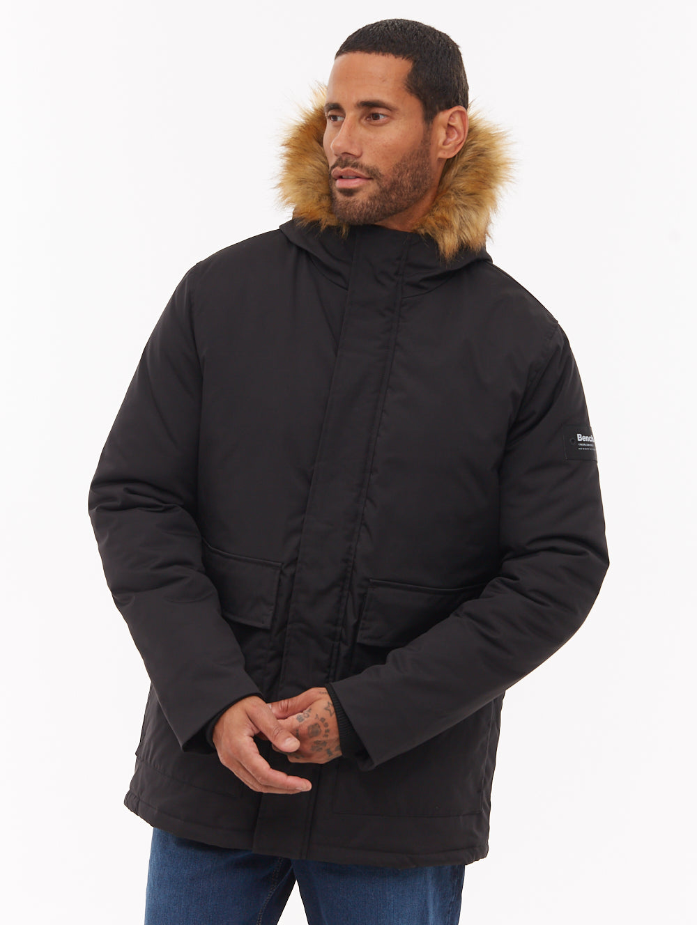 Jarryl parka à capuchon - Noir