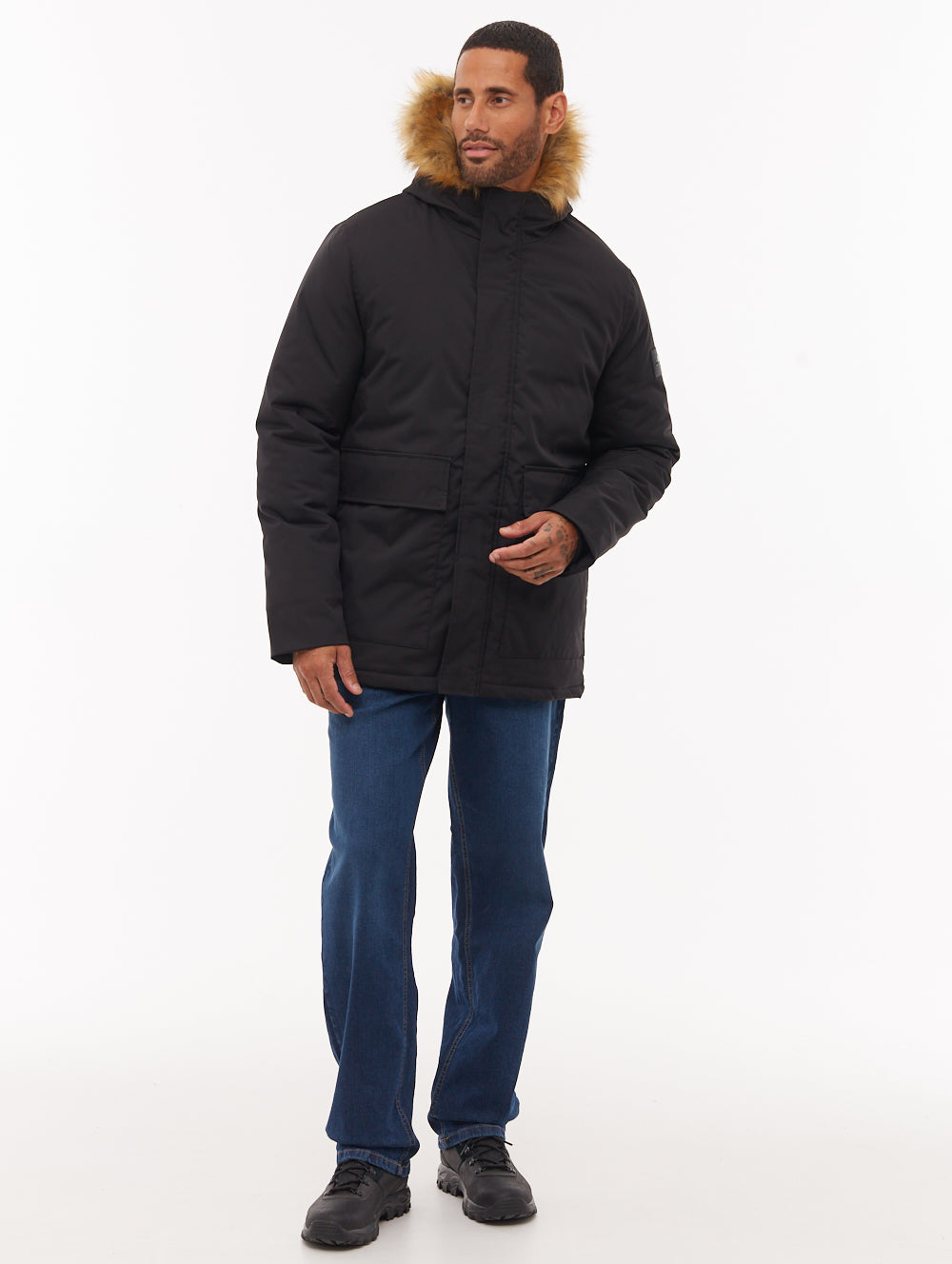 Jarryl Hooded Parka - Black - Bench