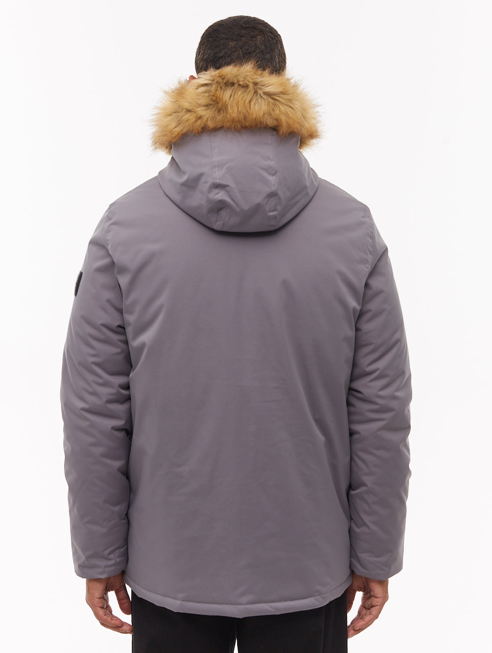 【GRAY】BRASS WAPPEN PARKA Jarryl Hooded Parka - Grey - Bench