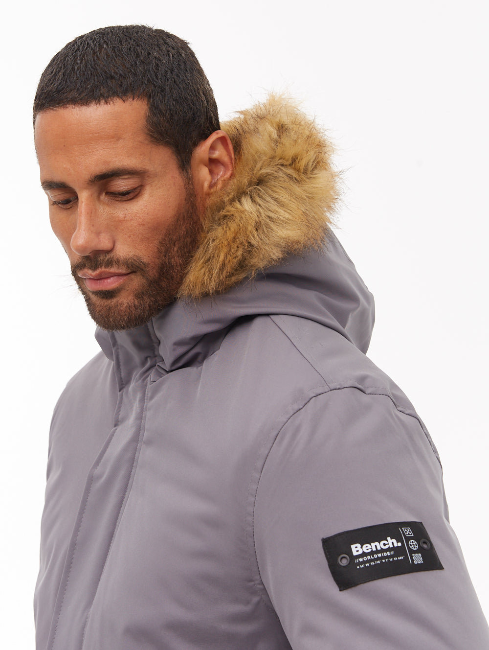 Jarryl Hooded Parka - Grey - Bench