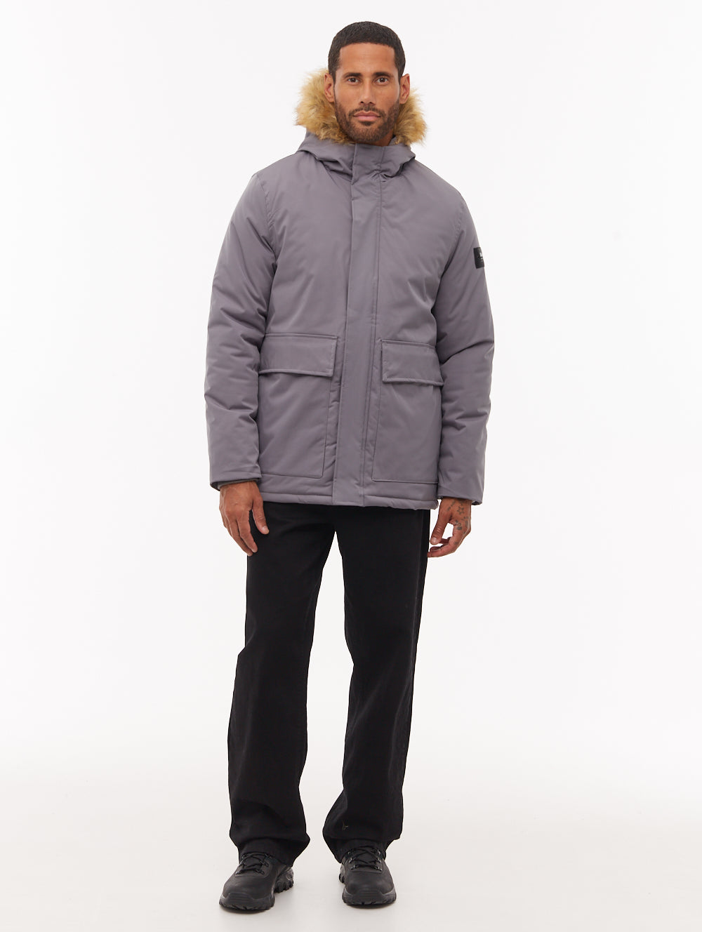 Jarryl Hooded Parka - Grey - Bench