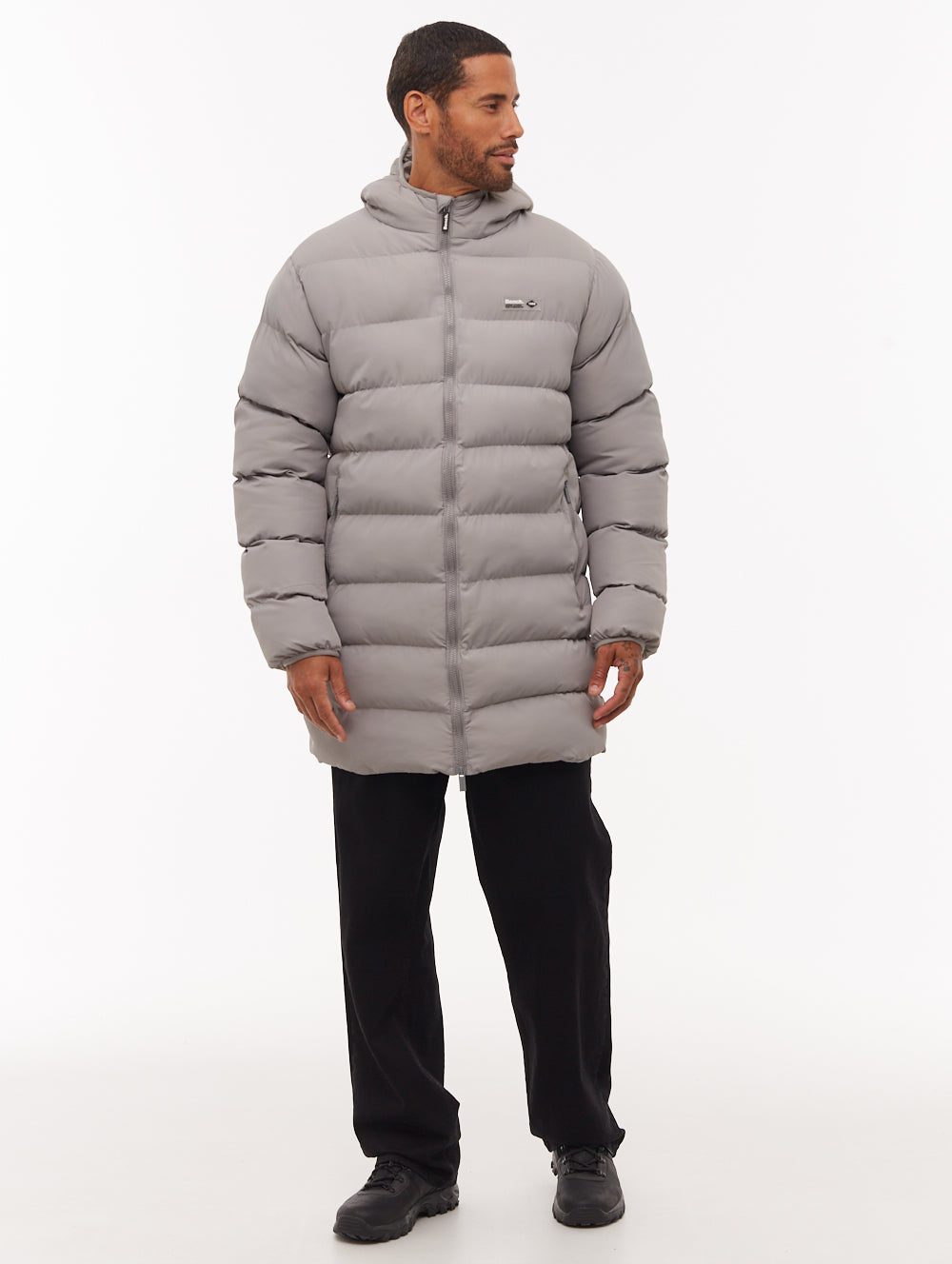 Arviss Hooded Puffer Jacket - Grey