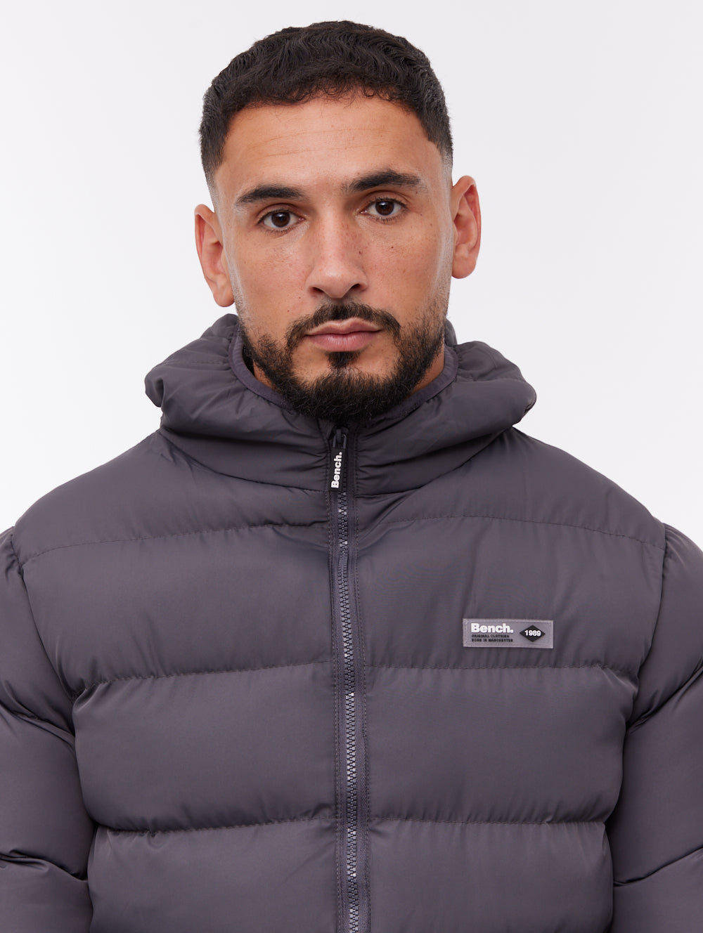 Arviss Hooded Puffer Jacket - Grey