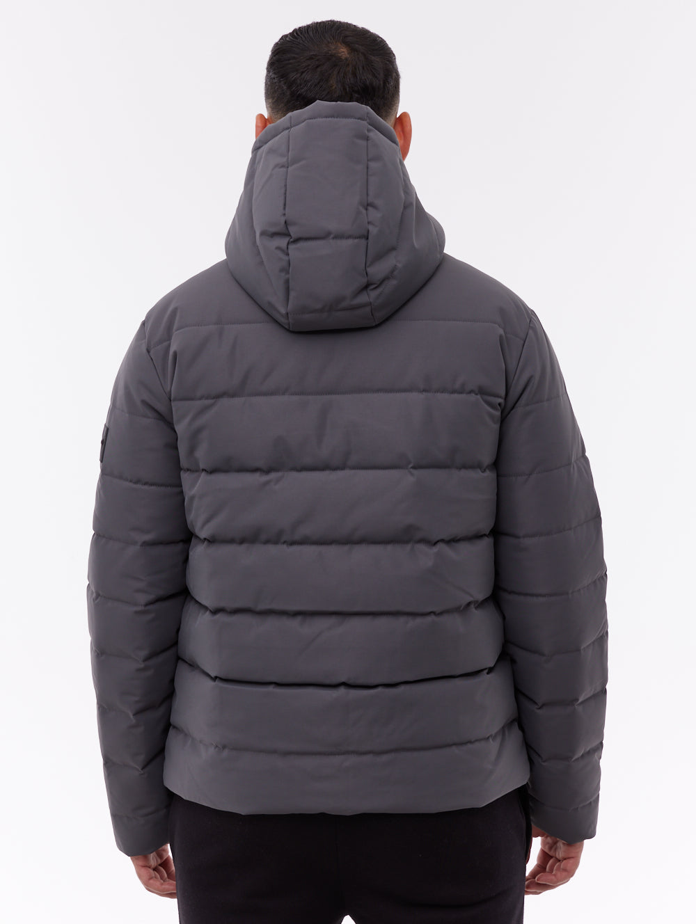 Evolo Hooded Puffer Jacket - Grey