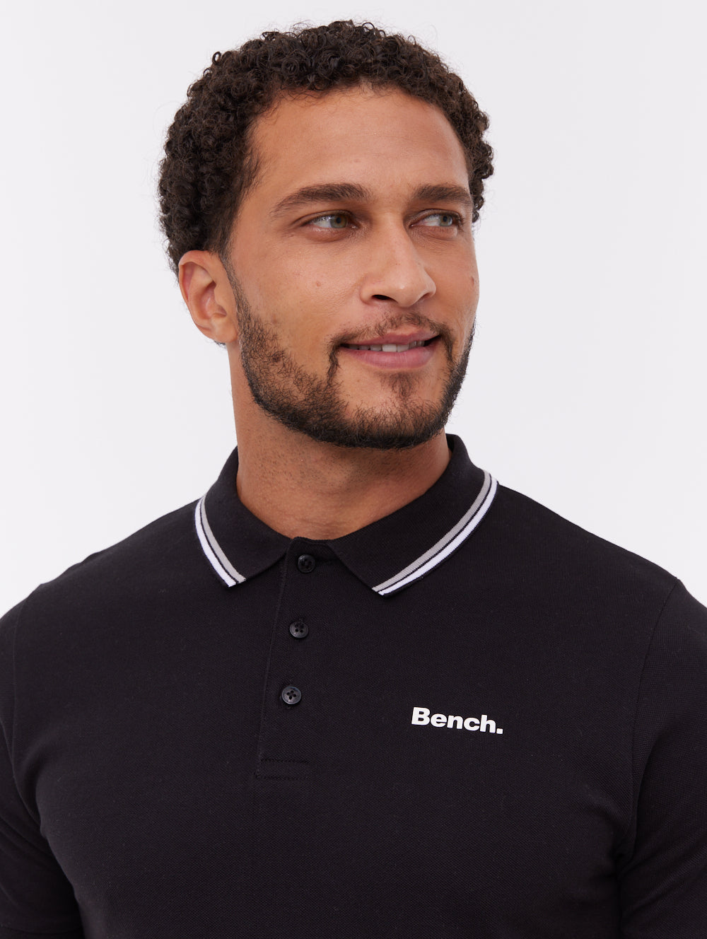 Gruff Polo Shirt Black Bench