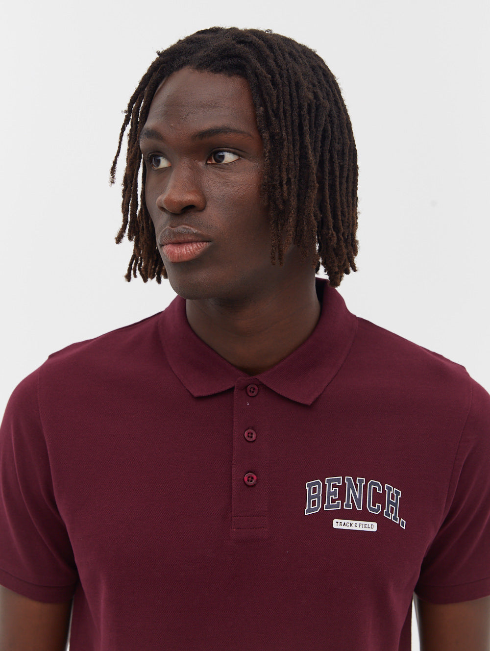 Burgundy shirt polo sale