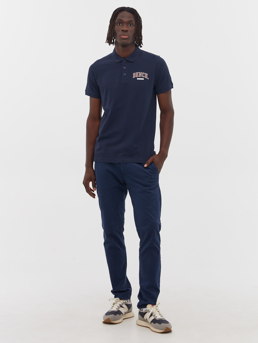 Sweatpants and polo online shirt