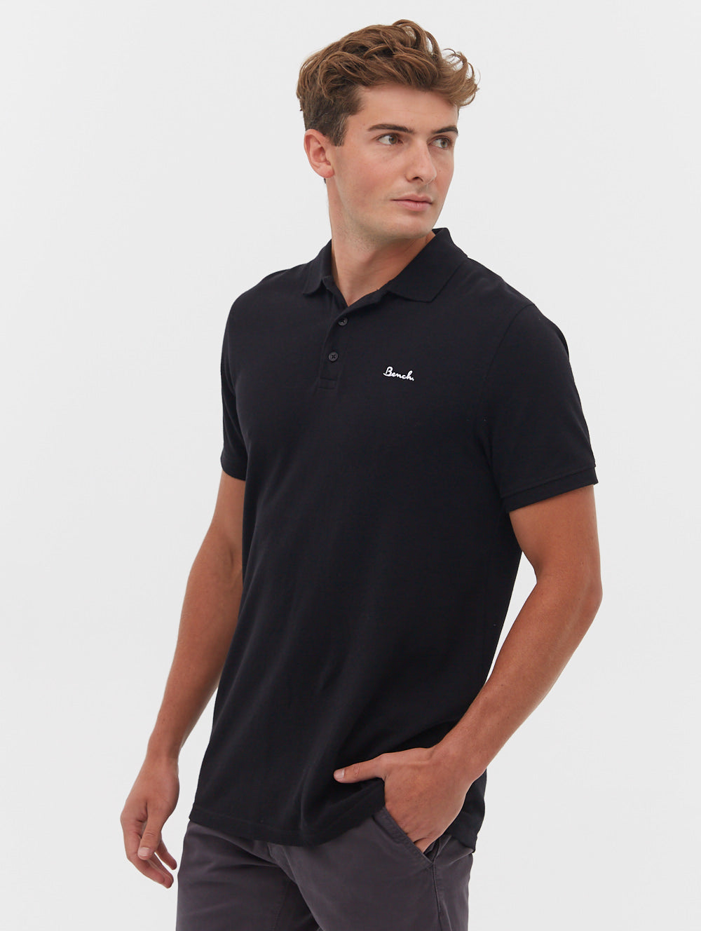 Garlon Embroidered Script Logo Polo Shirt - BN2M126413