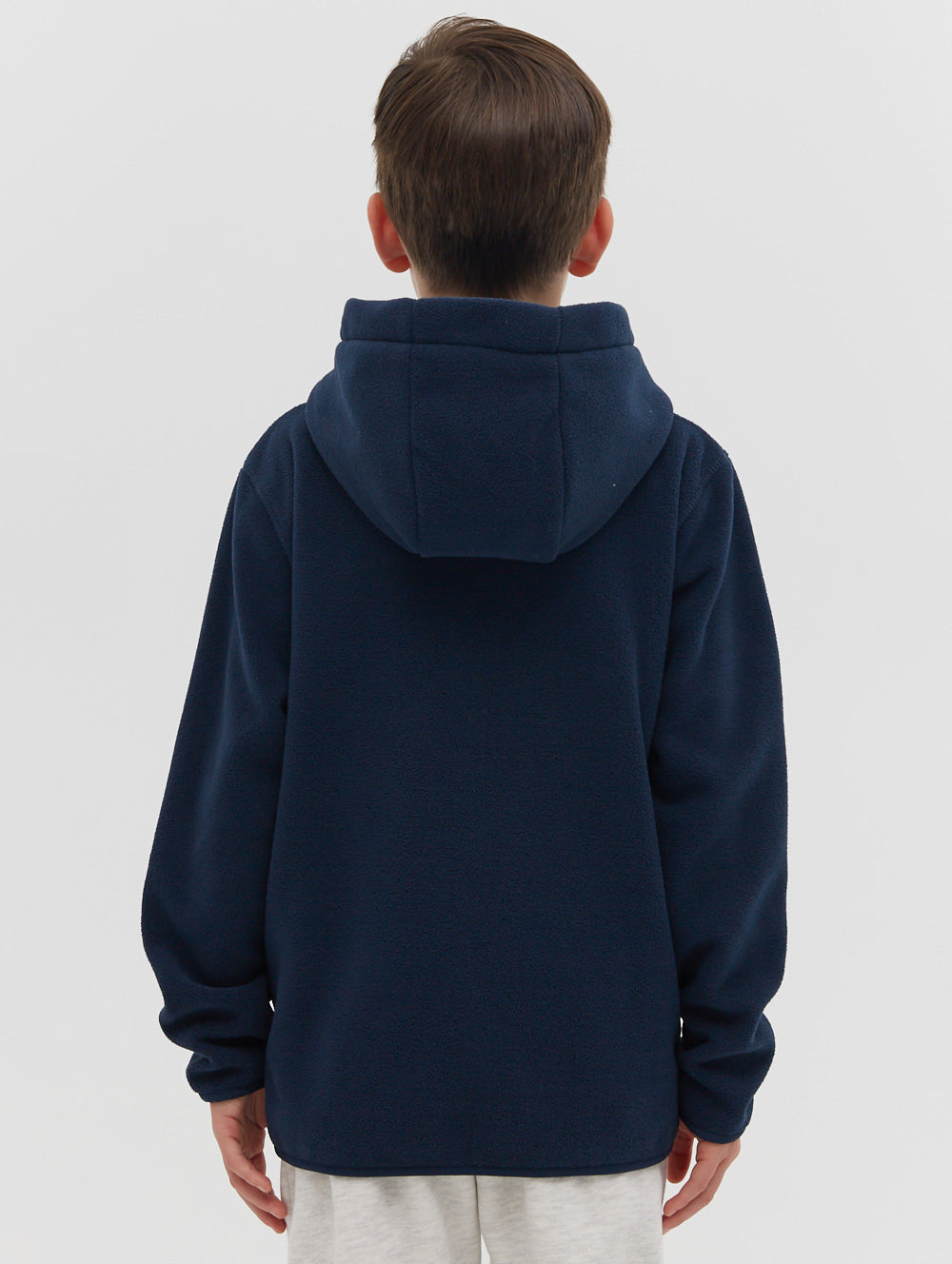 Navy blue fleece clearance hoodie