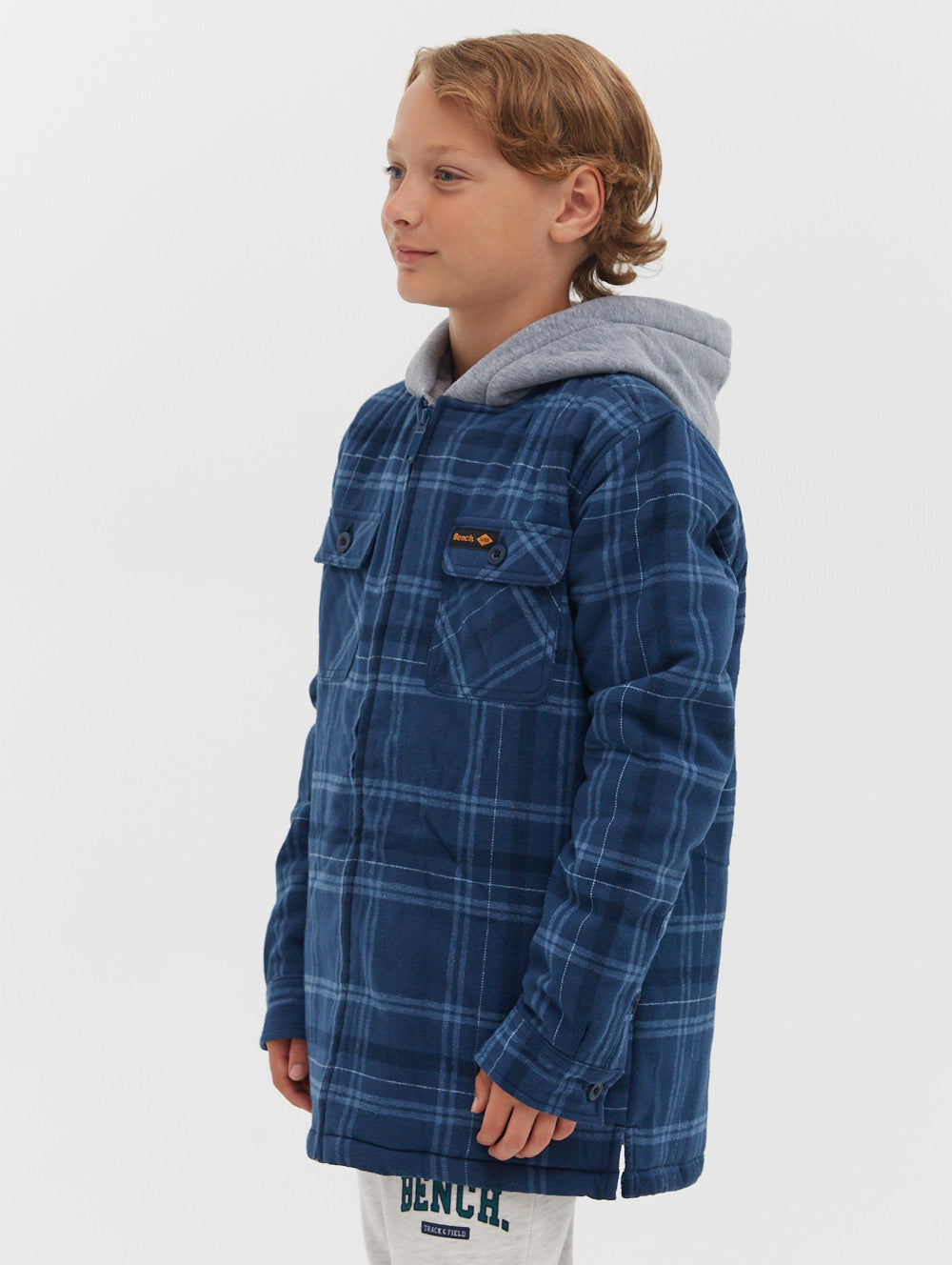 Flannel hot sale hoodie boys