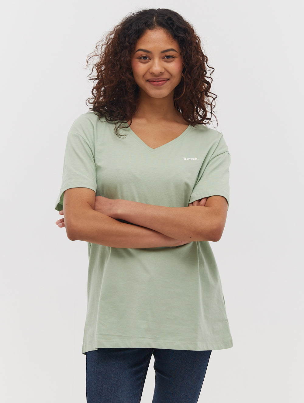 Zaya V Neck T Shirt S Ice Green