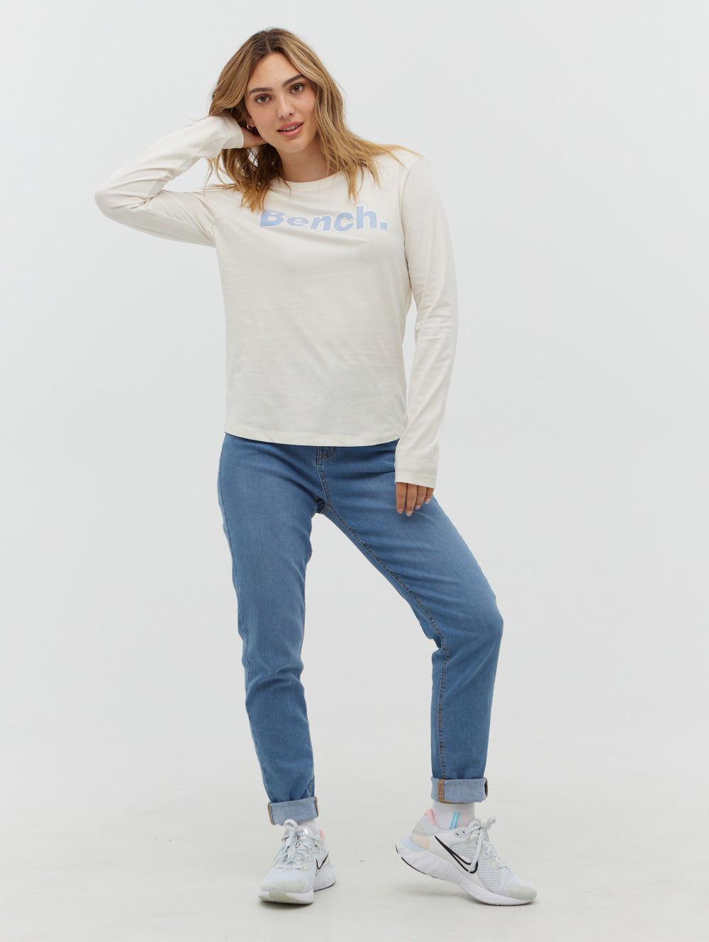 Jewelle Long Sleeve Logo Tee