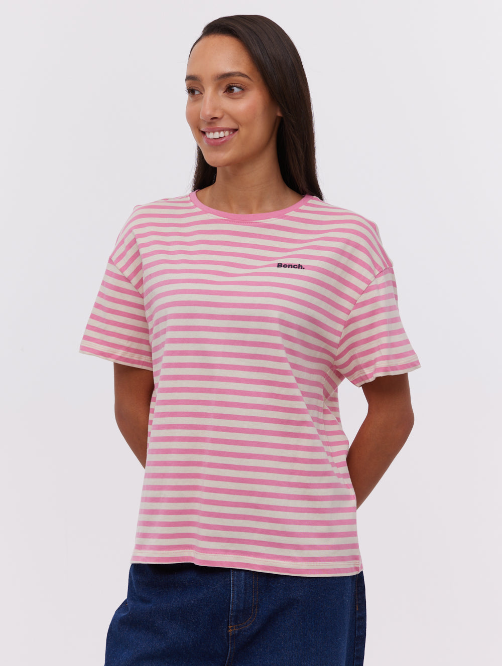 Aife Oversize Stripe T-Shirt | Bench Canada