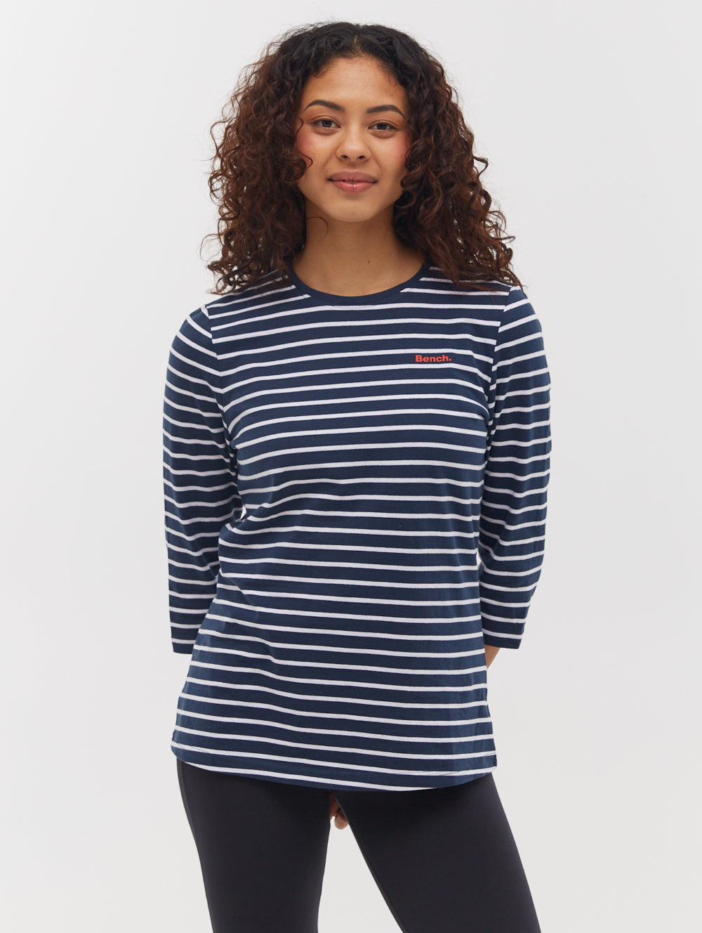 Lesedi 3 4 Stripe T Shirt BN4A128266 M Navy