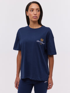 Taja Script Graphic T-Shirt - Blue - Bench