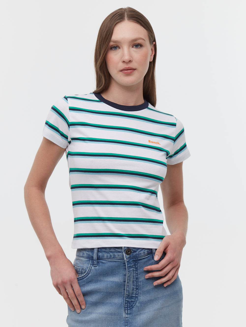 Hollier Multi Striped T-Shirt - Bench
