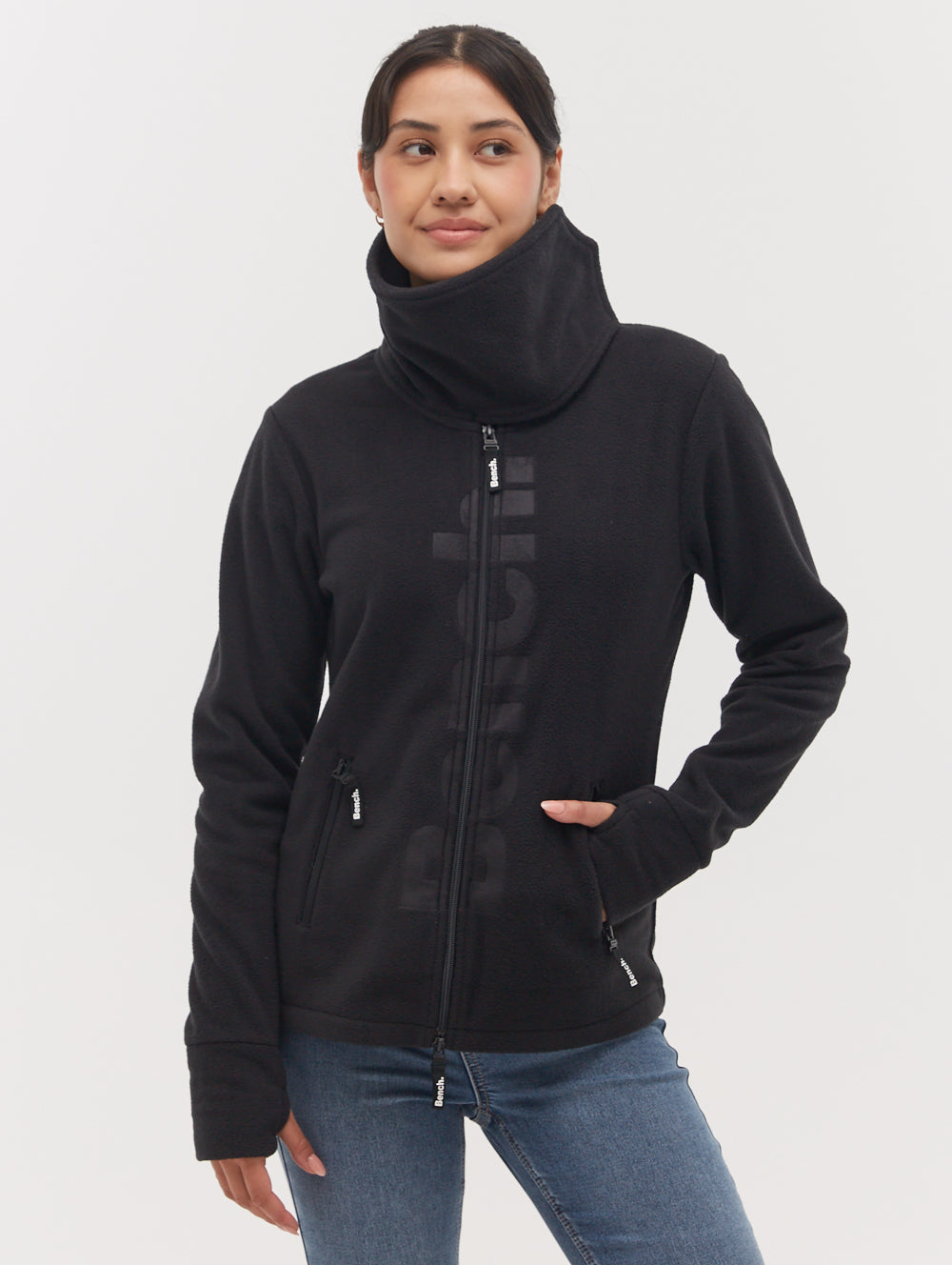 Finish Zip-Up Funnel Neck