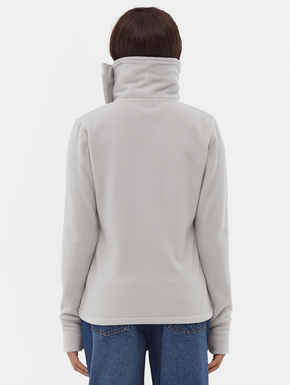 [RECTO] / ☆ RAW EDGE COLLAR STAND HALF ZIP-UP /MELANGE GREY RECTO - Official Website