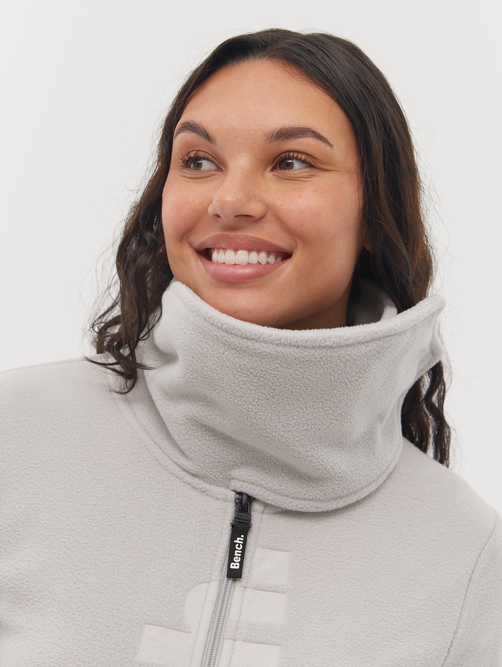 Finish Zip Up Funnel Neck M Grey