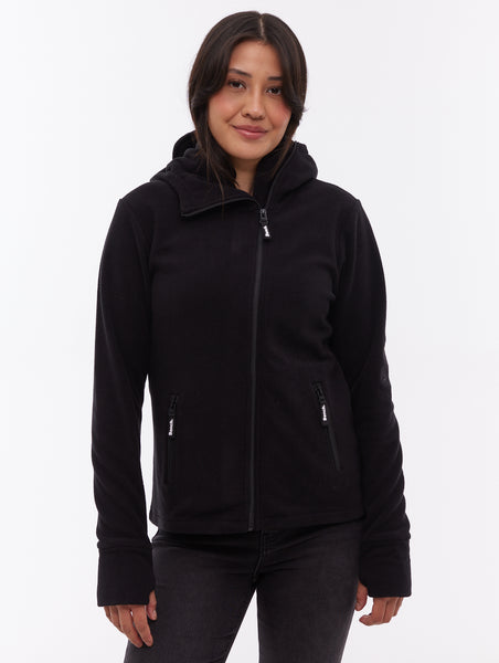 Ninja Microfleece Asymmetric Zip-Up - Black - Bench
