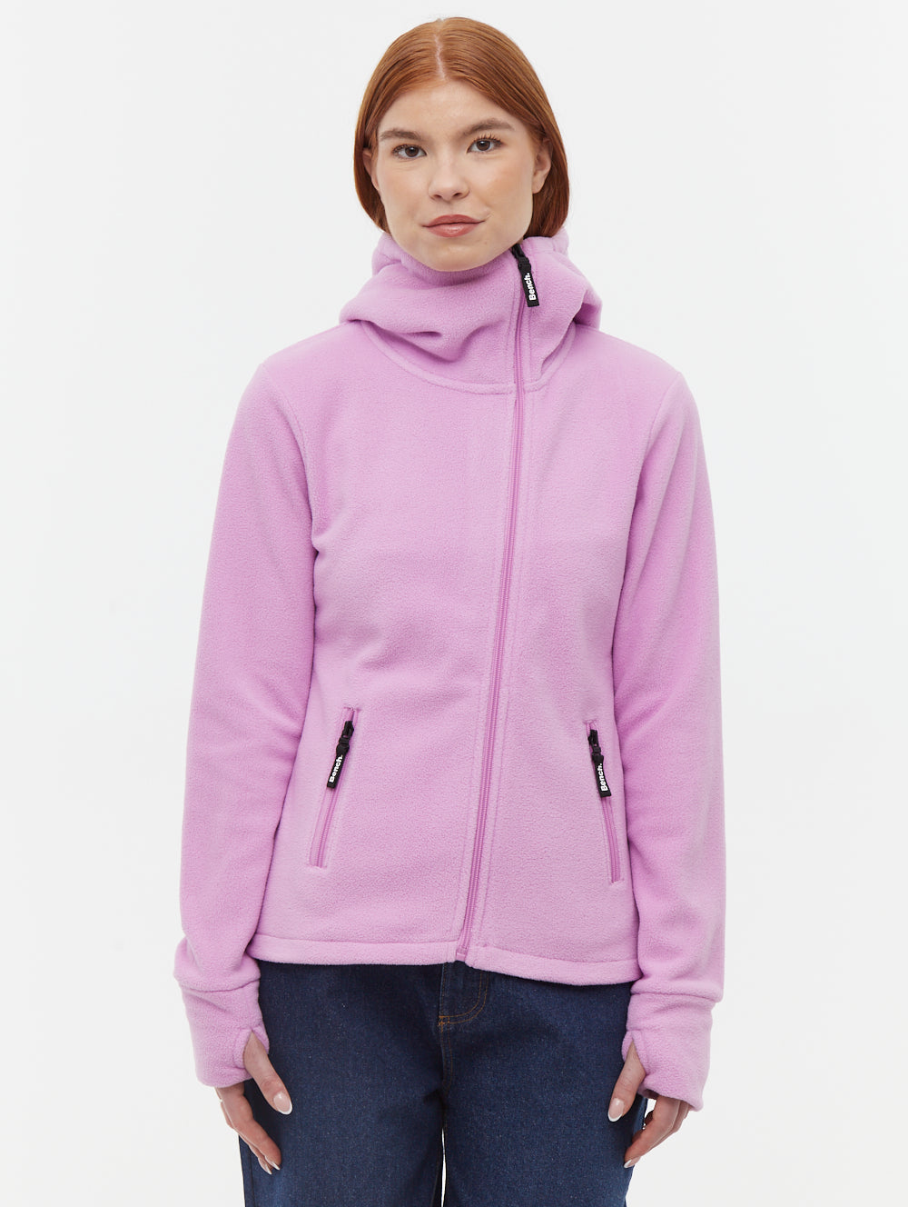 miyu Ninja Microfleece Asymmetric Zip-Up - Bench