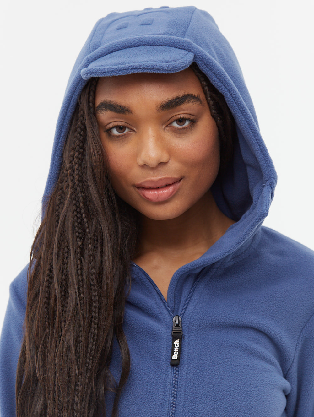 miry Ninja Microfleece Asymmetric Zip-Up - Bench