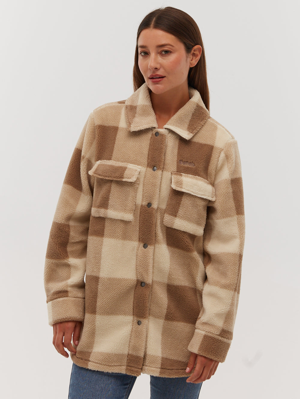 Yelina Oversized Sherpa Overshirt