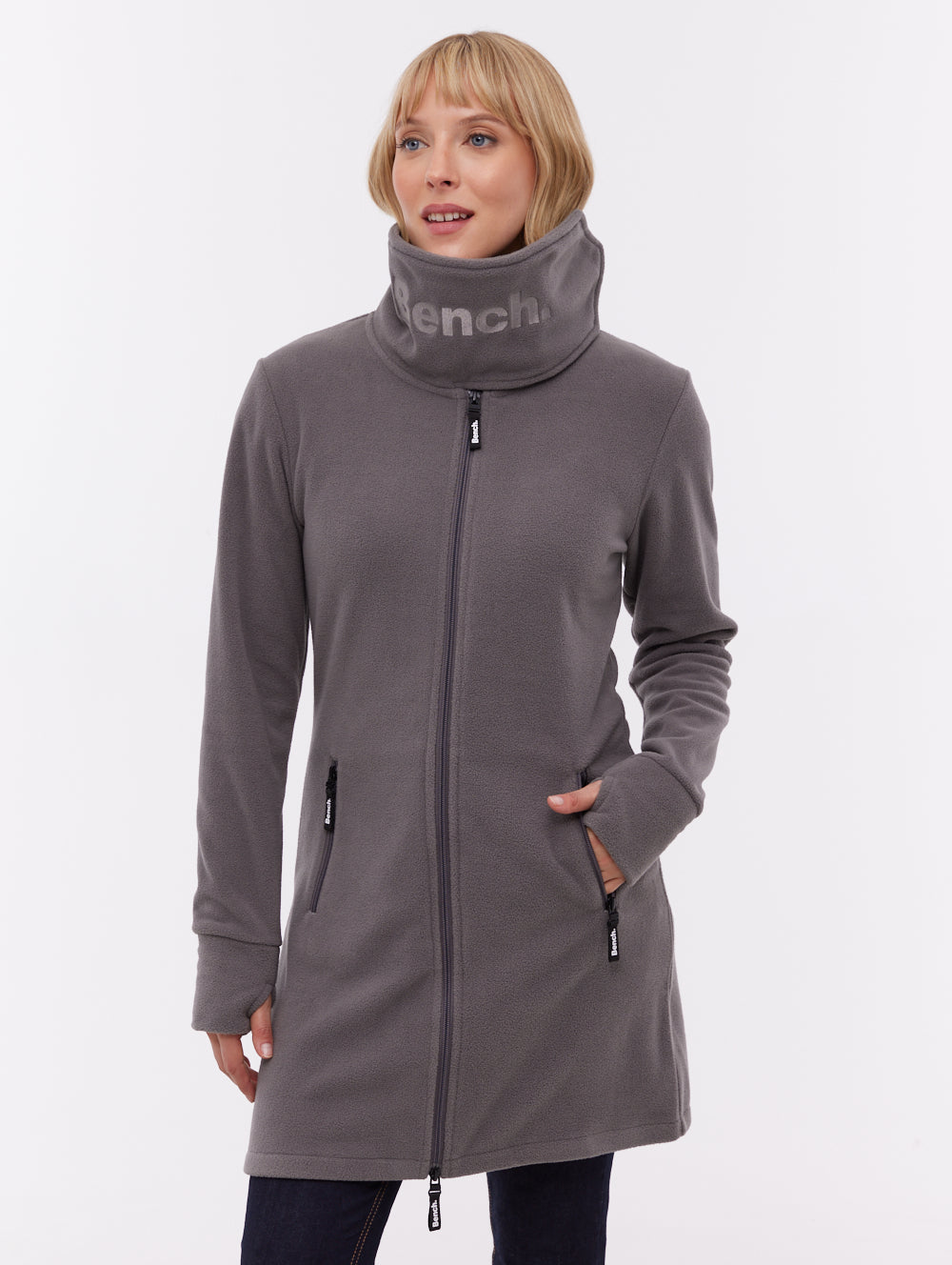 Bridgit Maxi Wrap Neck Zip-Up | Bench Canada