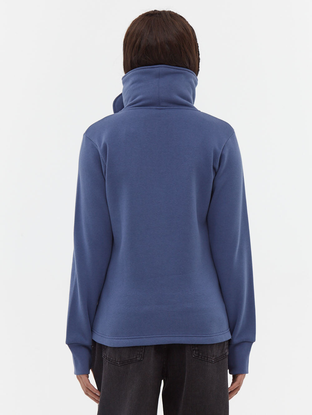 Haylo Wrap Neck Zip-Up - Blue - Bench