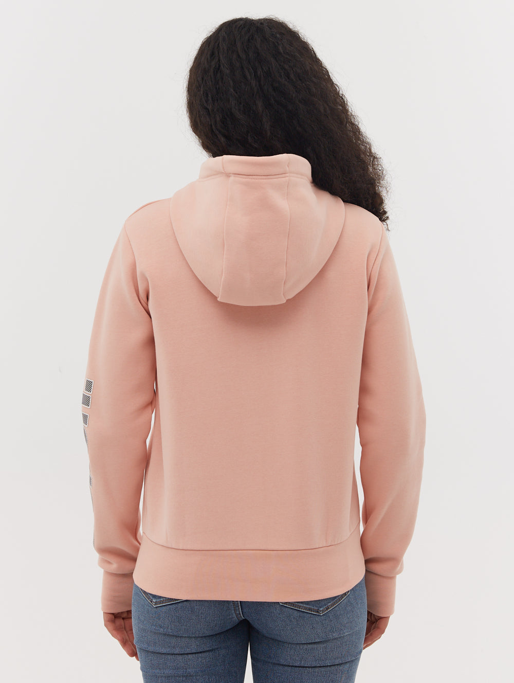 Darcine Zip-Up Hoodie with Sleeve Logo