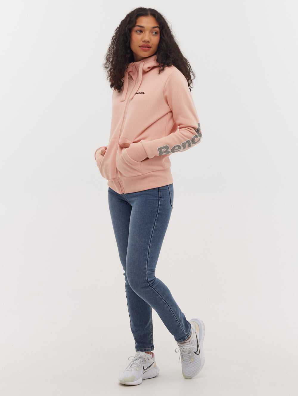 トップス 9090girl Logo Zip Hoodie Charcoal pink S 90 Logo Far Zip Hoodie【9090girl】 – YZ