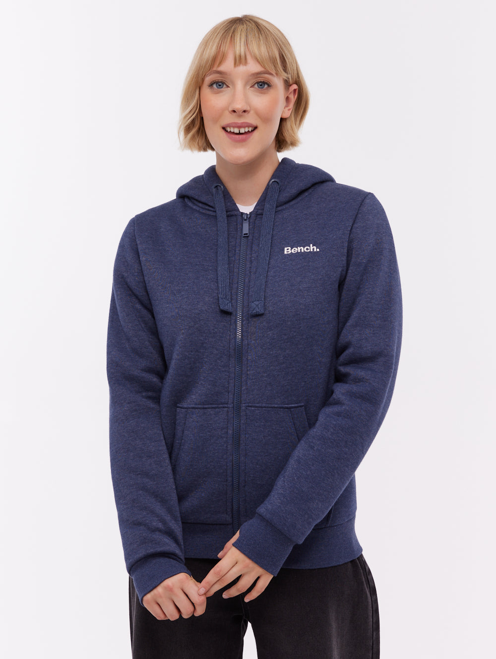 Mintz Sherpa-Lined Zip-Up Hoodie - Blue - Bench