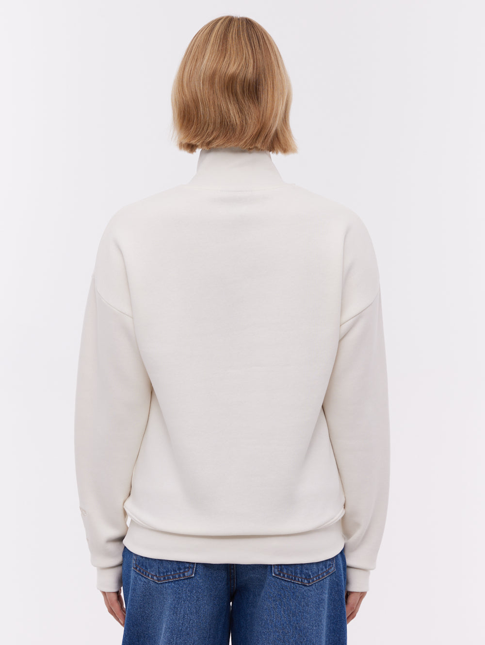 Zilia Quarter-Zip Funnel Neck - White - Bench
